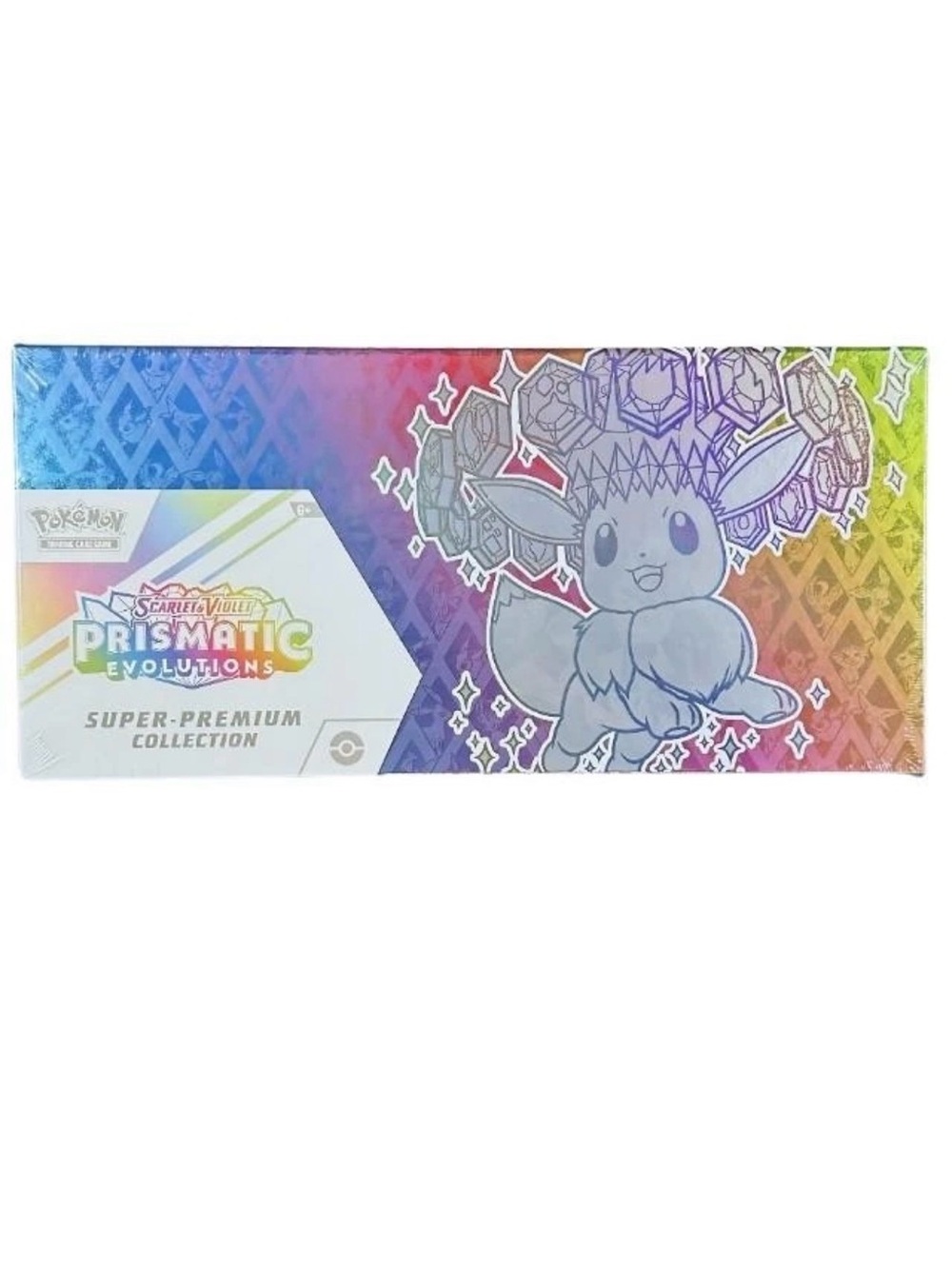 Prismatic Evolutions Super-Premium Collection Rainbow Eevee - Factory Sealed
